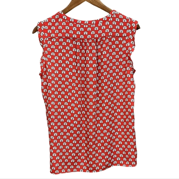 LOFT Sleeveless Patterned Blouse - Picture 2 of 8